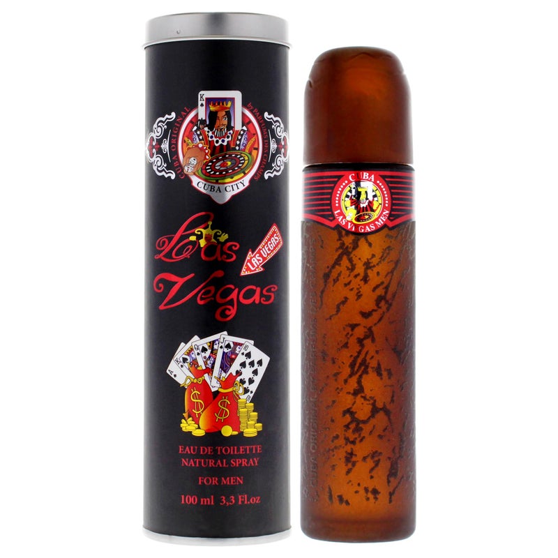 Cuba Cuba City Las Vegas Men 3.3 oz EDT Spray - Image 1